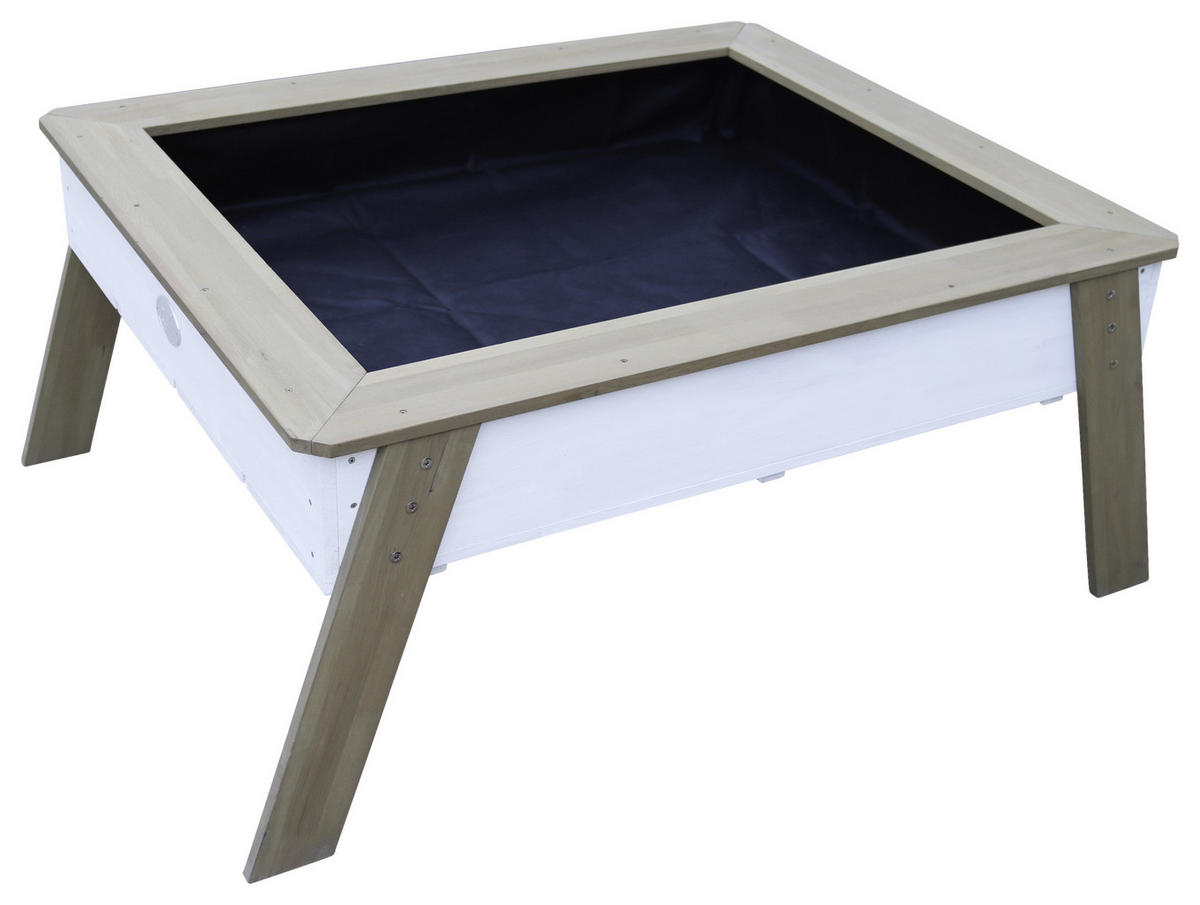 HOCHBEET & SANDTISCH LINDA  - Blau/Weiß, KONVENTIONELL, Holz (94/50/110cm) - Ambia Garden