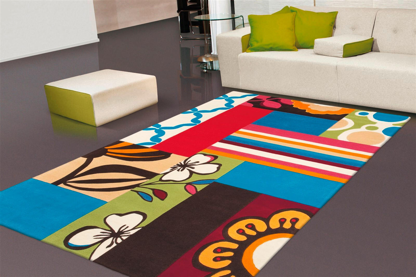 WEBTEPPICH 140/200 cm Multicolor  - Multicolor, Basics, Textil (140/200cm) - Novel