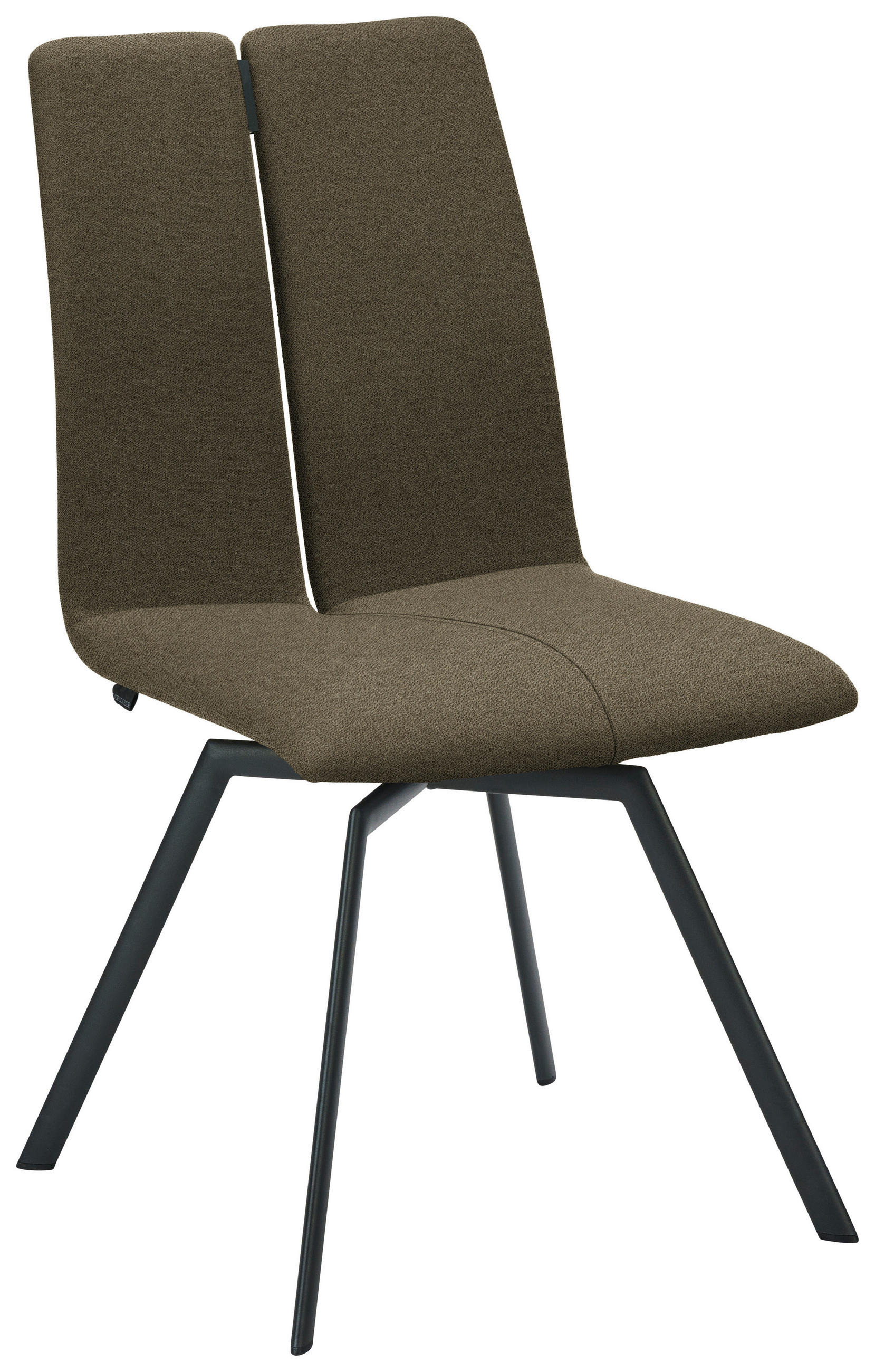 STUHL  Lederauswahl, Stoffauswahl, Typenauswahl Struktur  - Fango/Anthrazit, Design, Textil/Metall (50/92/64cm) - Venjakob