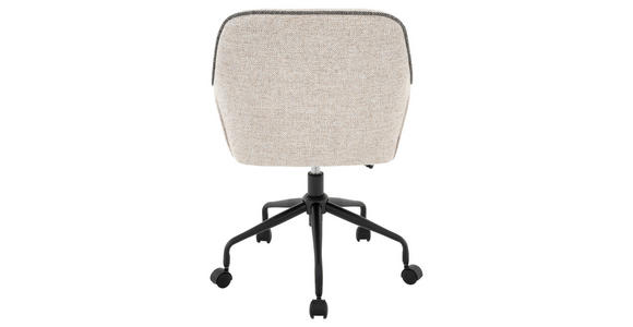 DREHSTUHL Webstoff Grau, Schwarz, Beige - Beige/Schwarz, KONVENTIONELL, Kunststoff/Textil (61/83/91/58cm) - Venda