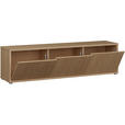 LOWBOARD  in 154,2/42,5/34,9 cm  - Eichefarben/Grau, MODERN, Holzwerkstoff/Kunststoff (154,2/42,5/34,9cm) - Carryhome