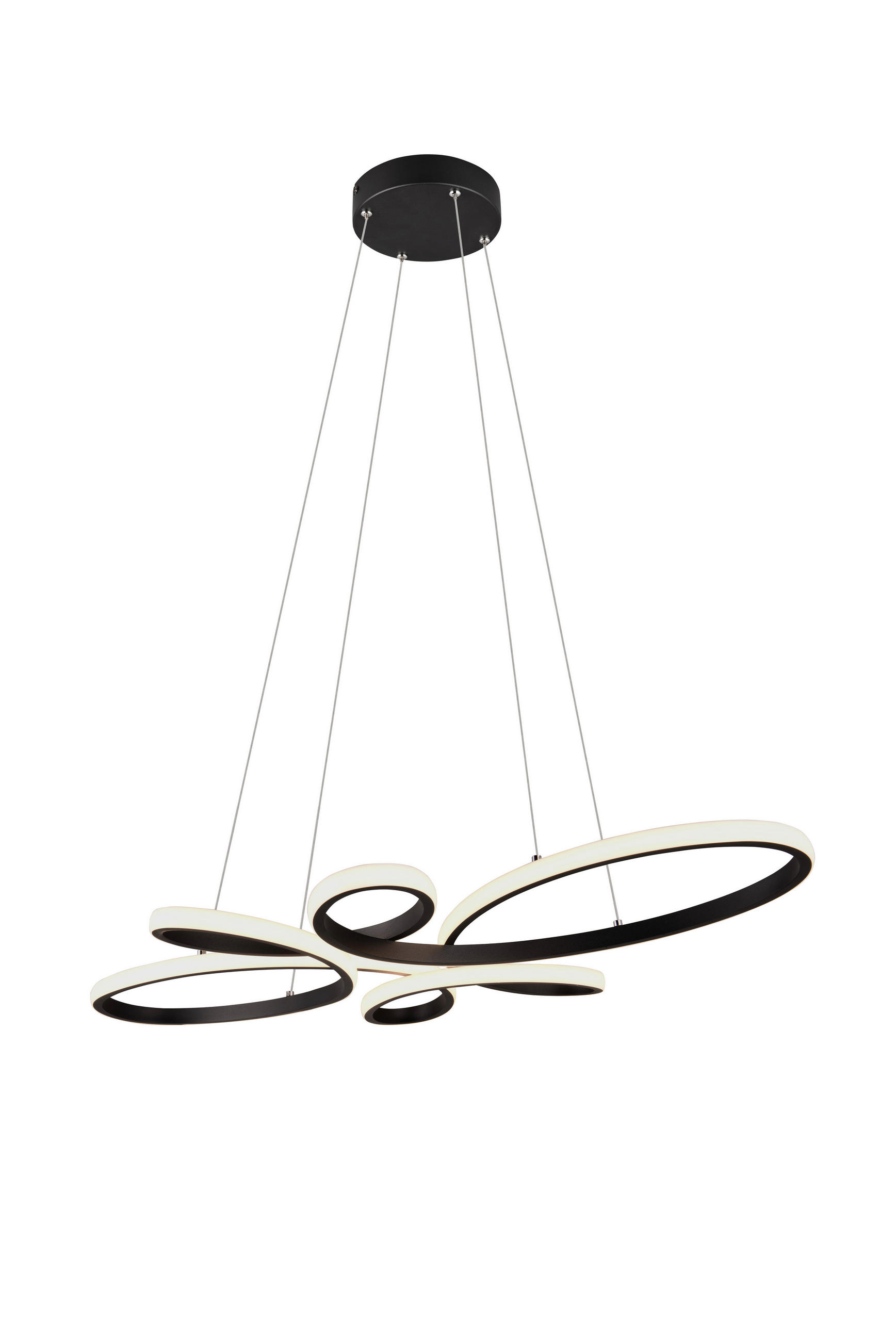 LED FÜGGŐLÁMPA  - fekete/fehér, Basics, műanyag/fém (83/150/45,5cm)