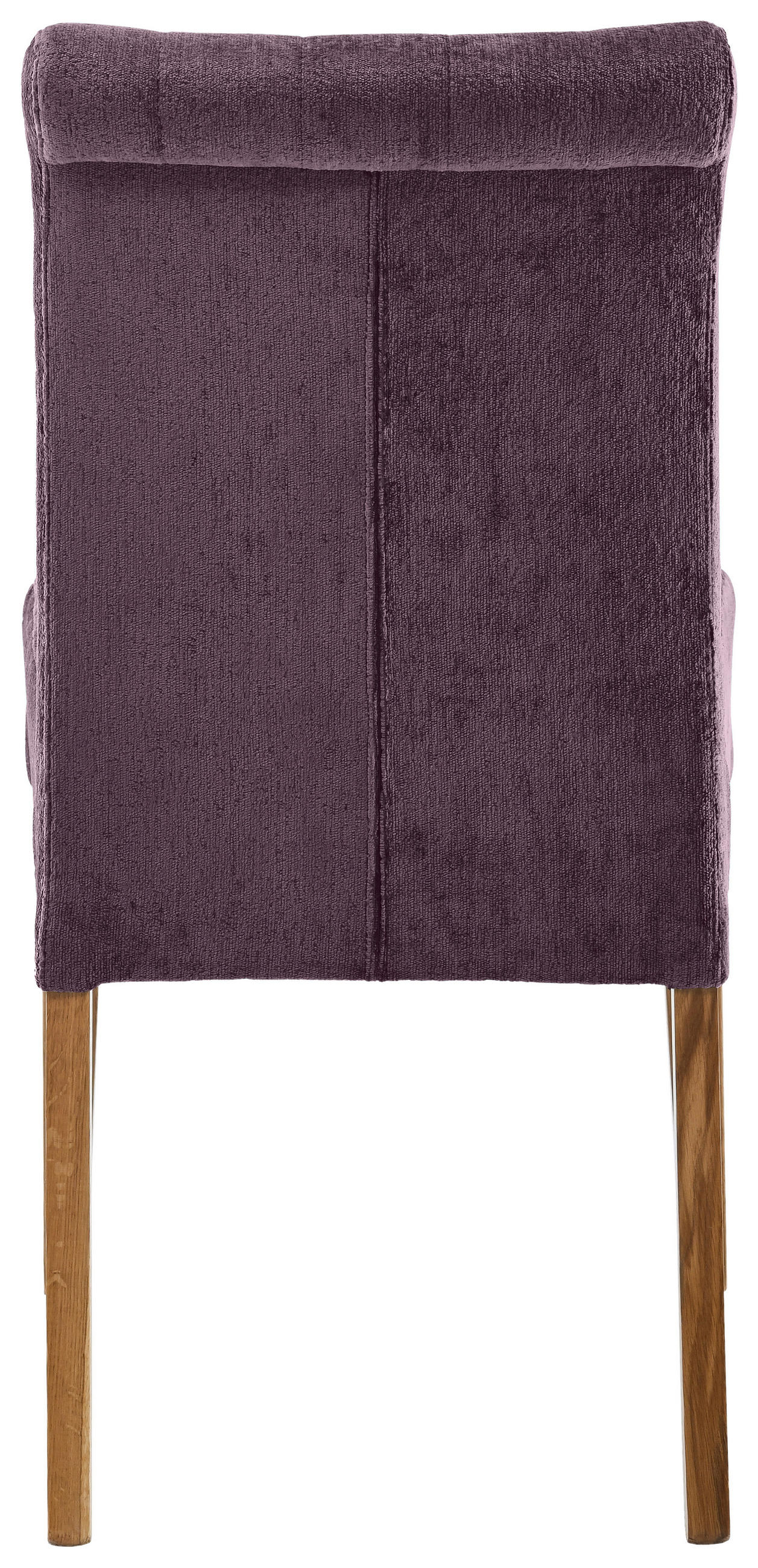 STUHL Chenille Altrosa, Eichefarben Eiche massiv  - Eichefarben/Altrosa, KONVENTIONELL, Holz/Textil (46,5/91/65cm) - Cantus