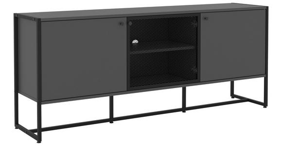 SIDEBOARD 180/75/41 cm  - Anthrazit/Schwarz, MODERN, Holzwerkstoff/Metall (180/75/41cm) - Novel