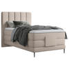 BOXSPRINGBETT 100/200 cm  in Sandfarben  - Sandfarben/Schwarz, Natur, Textil/Metall (100/200cm) - Esposa