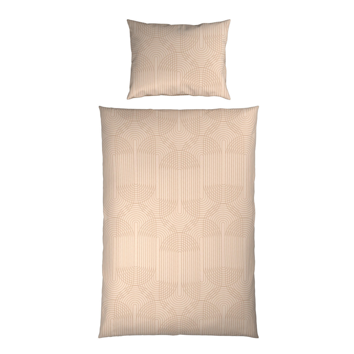 WENDEBETTWÄSCHE TANJA Satin 140/200 cm  - Beige, KONVENTIONELL, Textil (140/200cm) - Novel