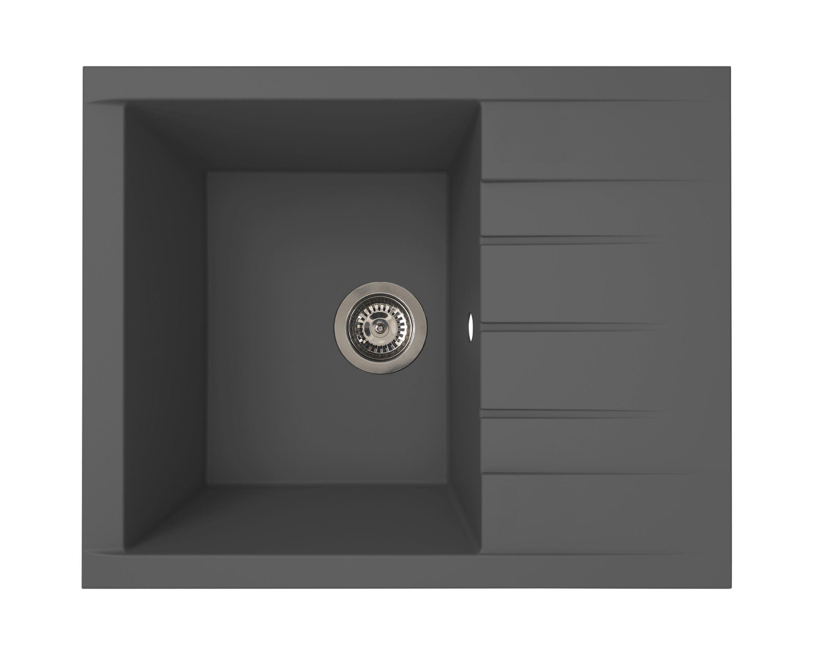 DISKHO 175000000183  - grå, Basics, glas/plast (62/21/50cm) - Respekta