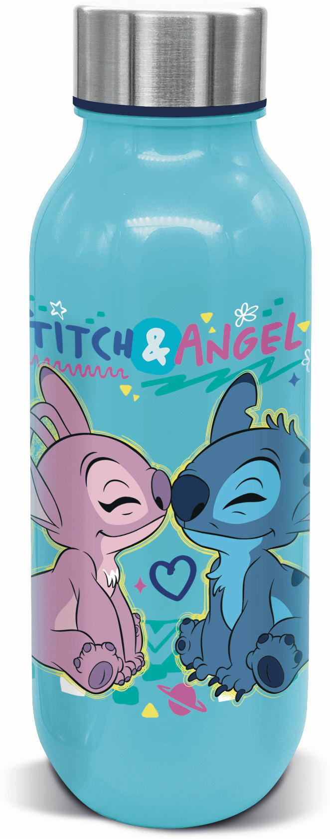 KINDERTRINKFLASCHE  - Türkis, Basics, Kunststoff/Metall (7,3/7,3/22,3cm) - Disney