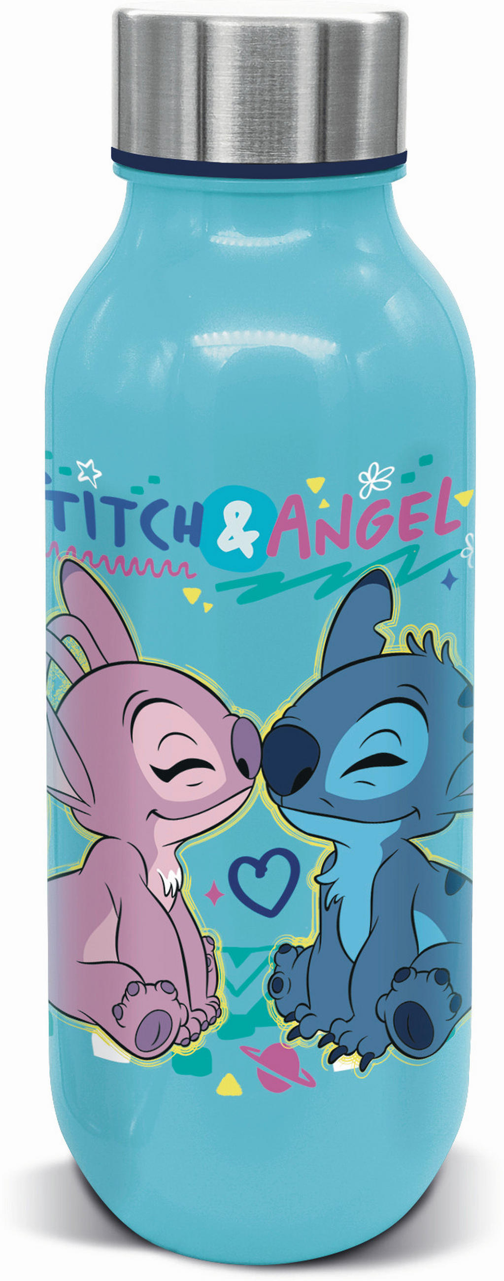 KINDERTRINKFLASCHE  - Türkis, Basics, Kunststoff/Metall (7,3/7,3/22,3cm) - Disney