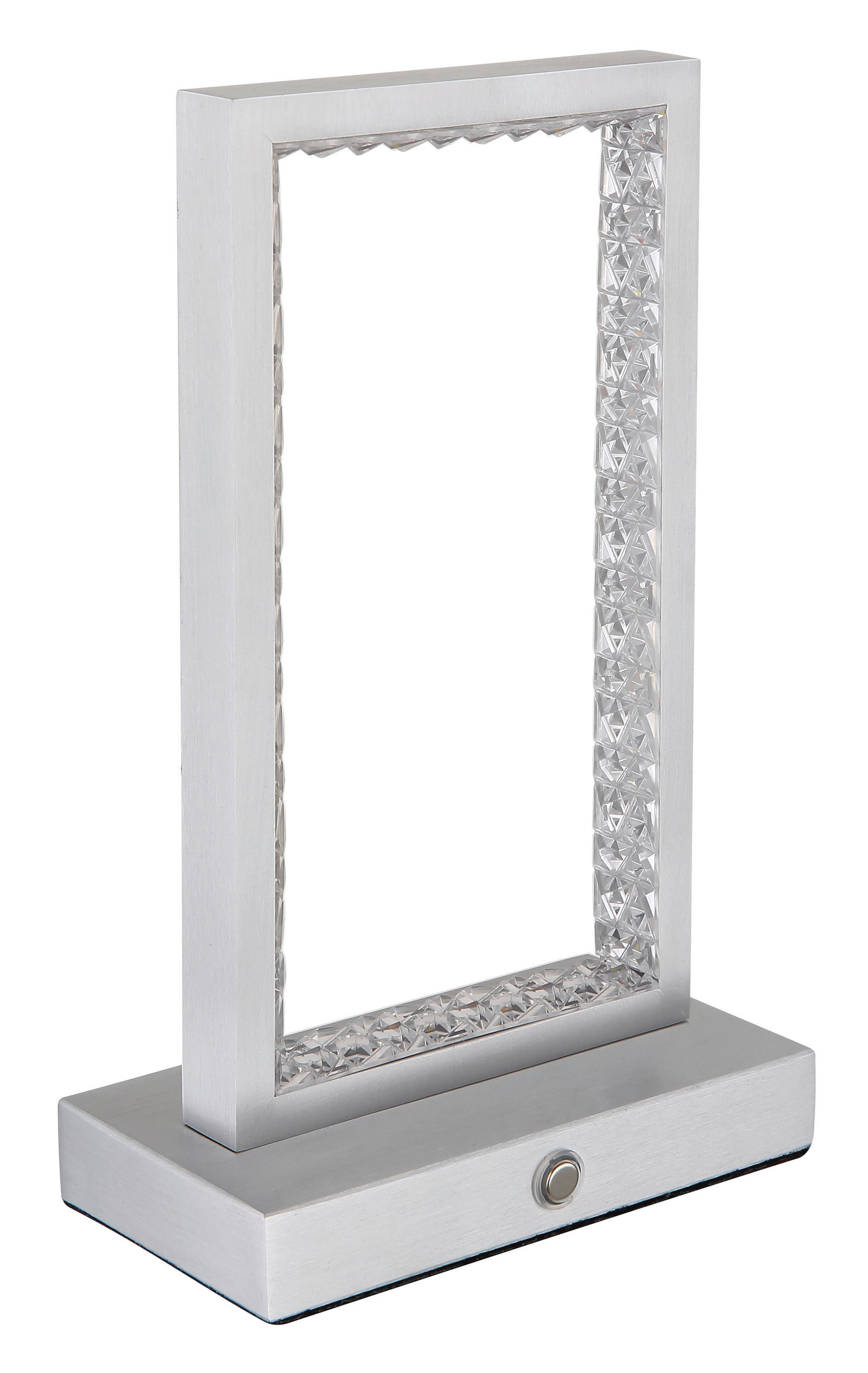 AKKU-TISCHLEUCHTE 14/7,5/23 cm  - Klar, Design, Kunststoff/Metall (14/7,5/23cm) - Globo