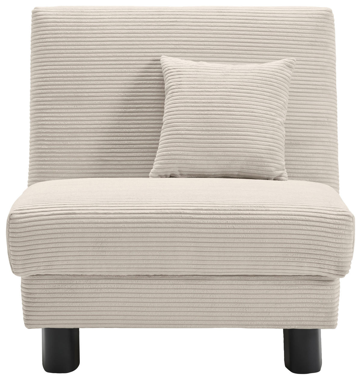 SCHLAFSESSEL Cord Beige    - Beige/Schwarz, Design, Textil/Metall (85/85/100cm) - Carryhome
