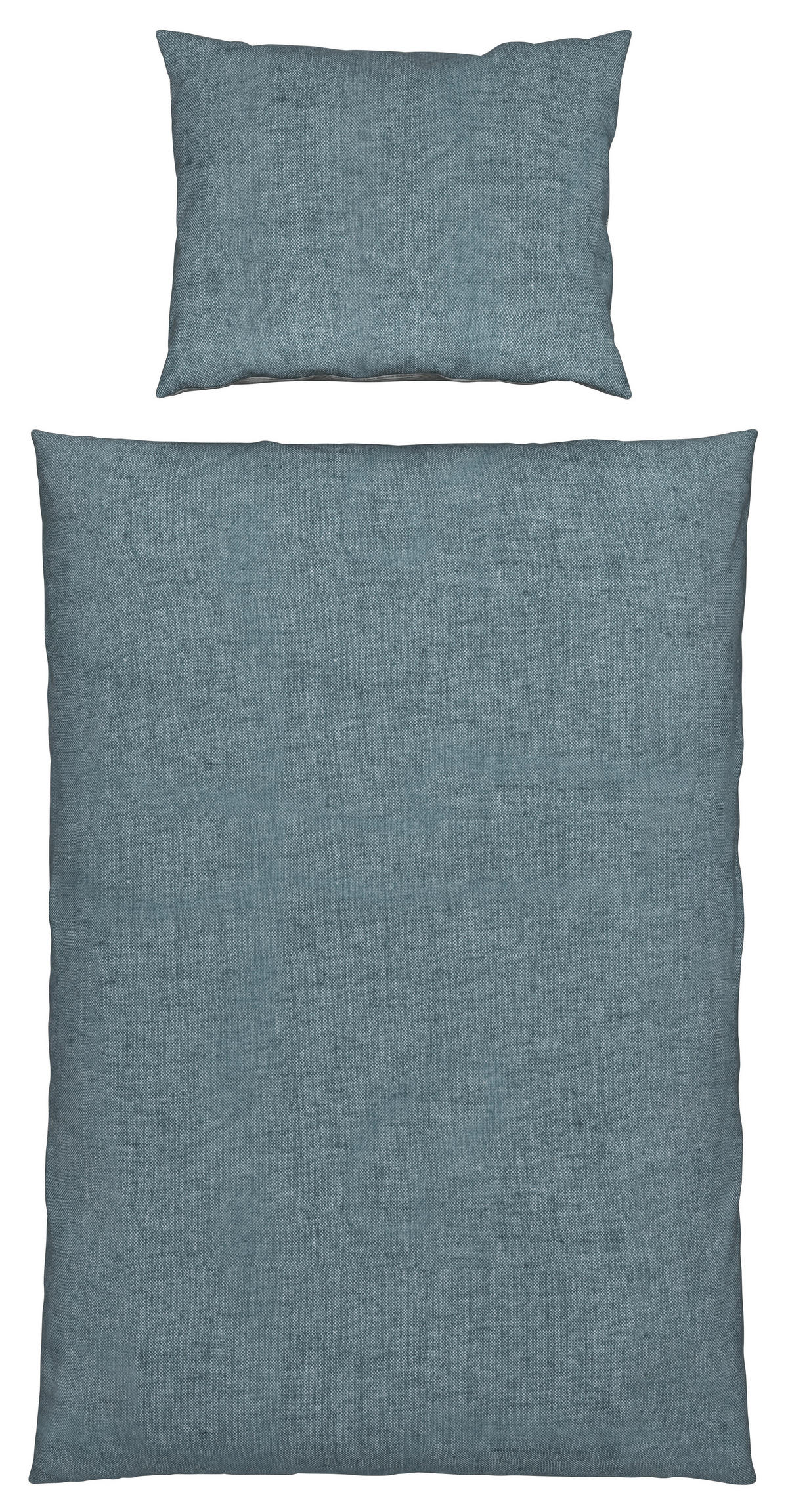 OBOJESTRANSKA POSTELJNINA EKLUTNA 140/200 cm bombažni flanel siva  - siva, tekstil (140/200cm) - Novel