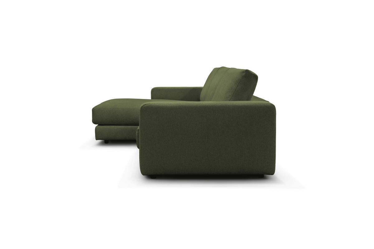 ECKSOFA VIGO Grün  - Schwarz/Grün, Design, Textil (172cm) - MID.YOU