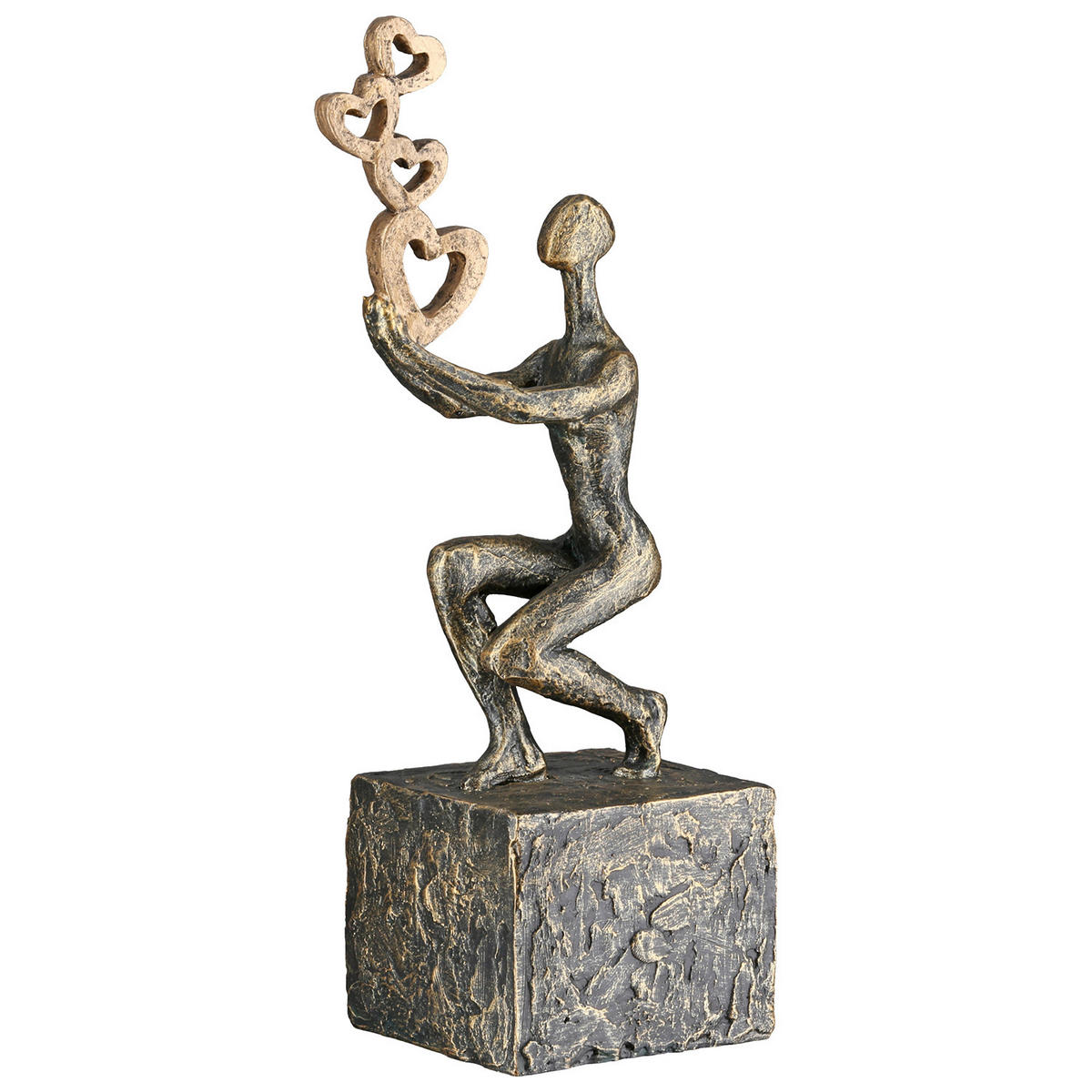 SKULPTUR - Bronzefarben, Basics, Kunststoff (10/24/7cm)