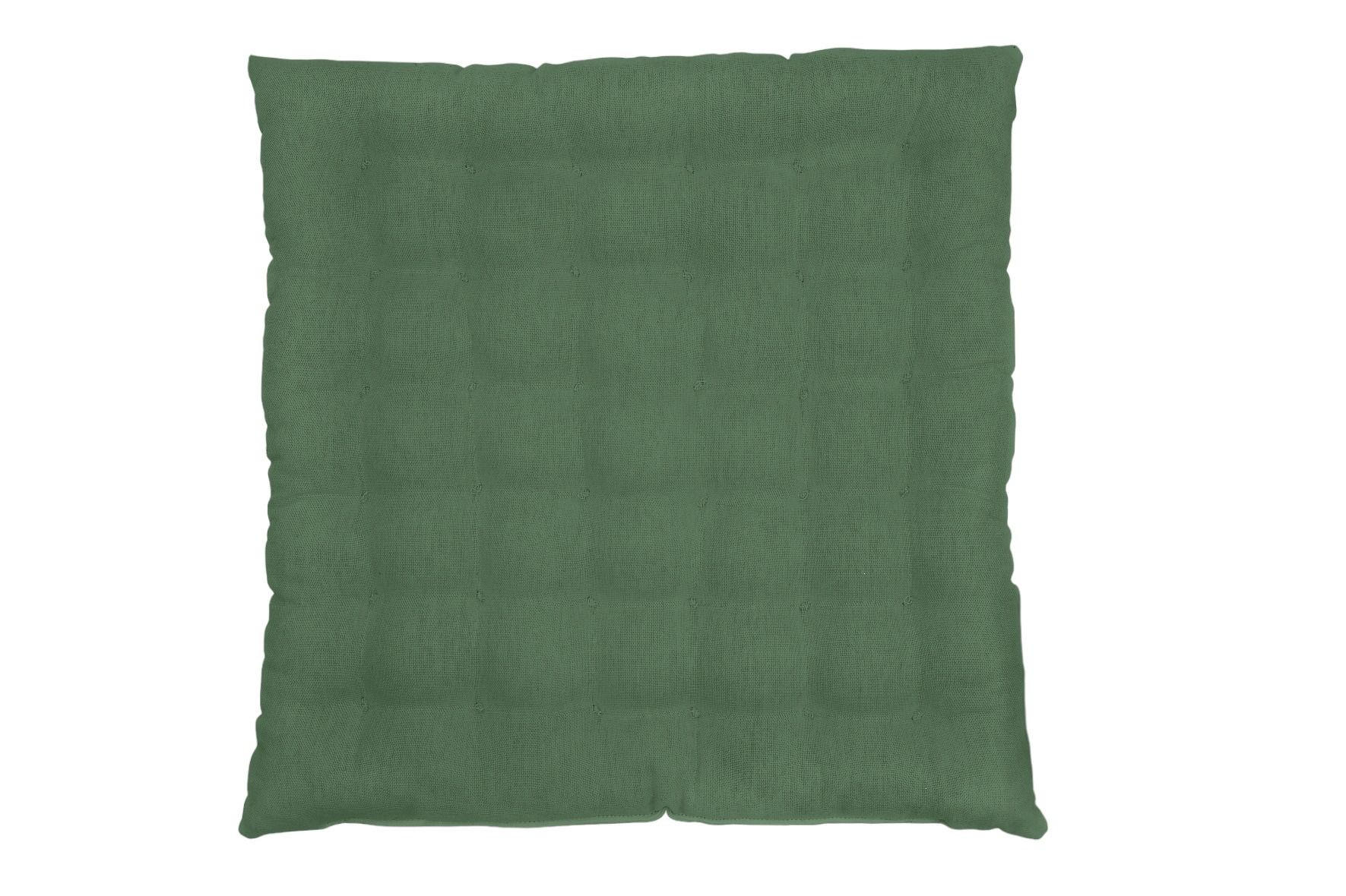 SITZKISSEN 38/38/4 cm  - Grün, Basics, Textil (38/38/4cm) - Bio:Vio