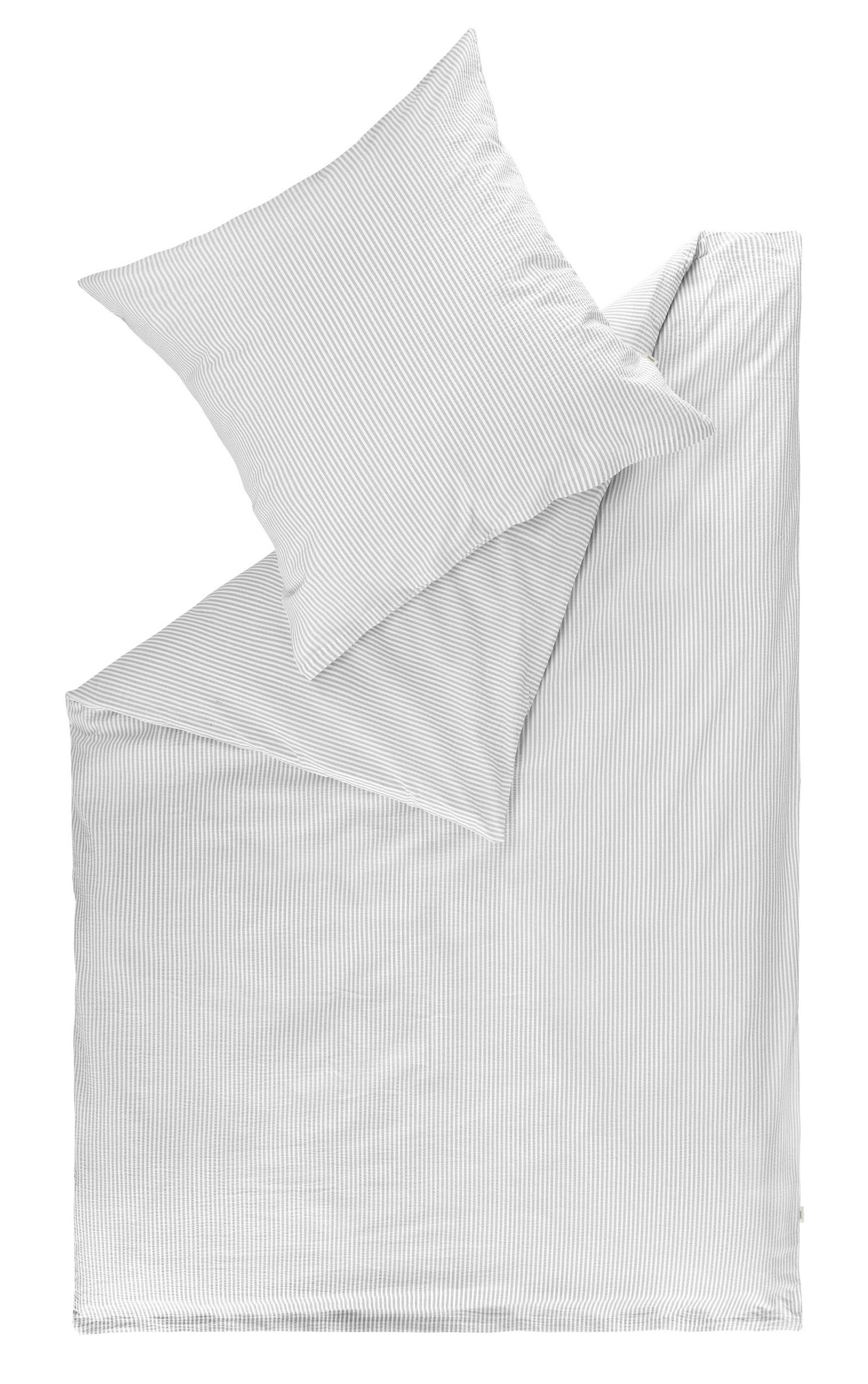 BETTWÄSCHE BENTE Seersucker 200/200 cm  - Hellgrau, Design, Textil (200/200cm) - Esprit