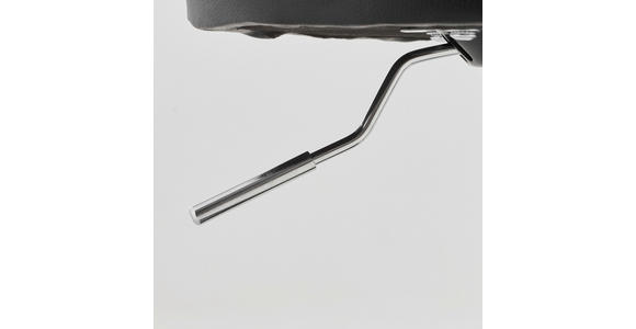 BÜROHOCKER 35/49-61/35 cm  - Silberfarben/Schwarz, KONVENTIONELL, Kunststoff/Textil (35/49-61/35cm) - Carryhome