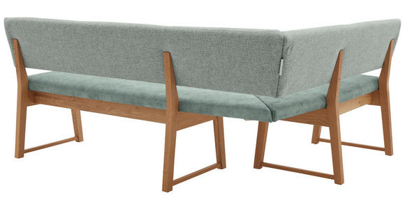 ECKBANK 160/210 cm in Mintgrün, Wildeiche - Wildeiche/Mintgrün, KONVENTIONELL, Holz/Textil (160/210cm) - Valnatura