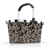 EINKAUFSKORB Baroque Marble 22 L  - Schwarz/Braun, Basics, Kunststoff/Textil (49/29/28cm) - Reisenthel