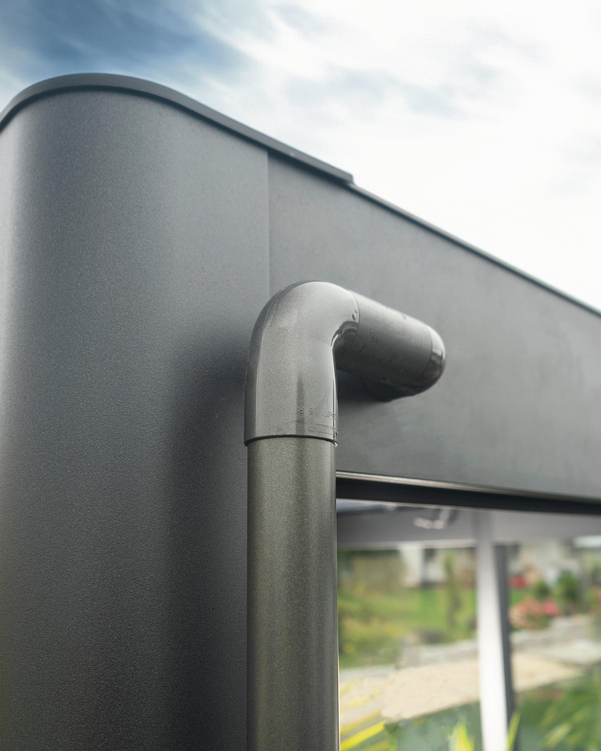 REGENFALLROHR  - Dunkelgrau, Basics, Kunststoff (5/220cm)