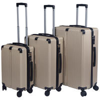 SADA CESTOVNÝCH KUFROV  - zlatá, Trend, kov/textil - Novel