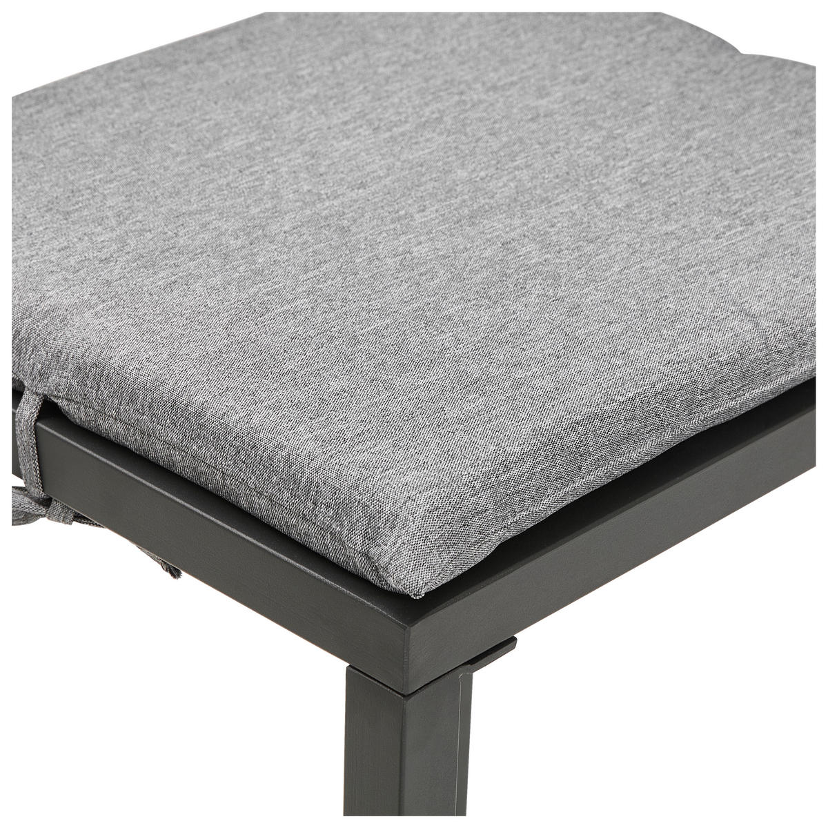 GARTENBARSET 5-teilig  - Dunkelgrau/Grau, Design, Holz/Textil (145/208/80cm) - Ambia Garden