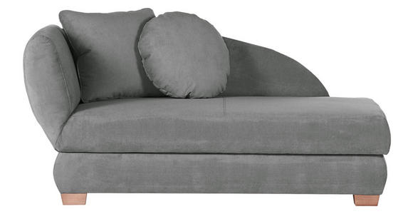 RÉCAMIERE Grau Mikrofaser Bettkasten  - Eichefarben/Grau, LIFESTYLE, Holz/Textil (88/85/176cm) - Xora