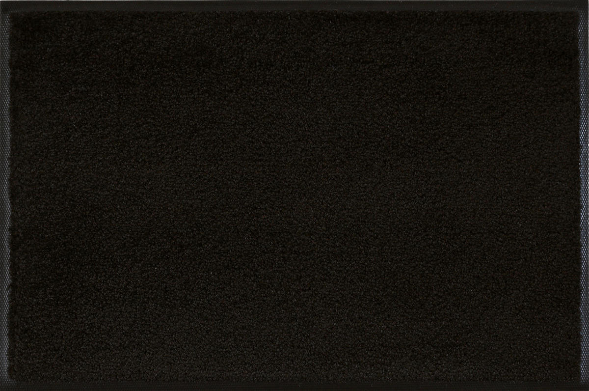 LÄUFER 60/180 cm Raven Black Schwarz  - Schwarz, KONVENTIONELL, Kunststoff (60/180cm) - wash+dry