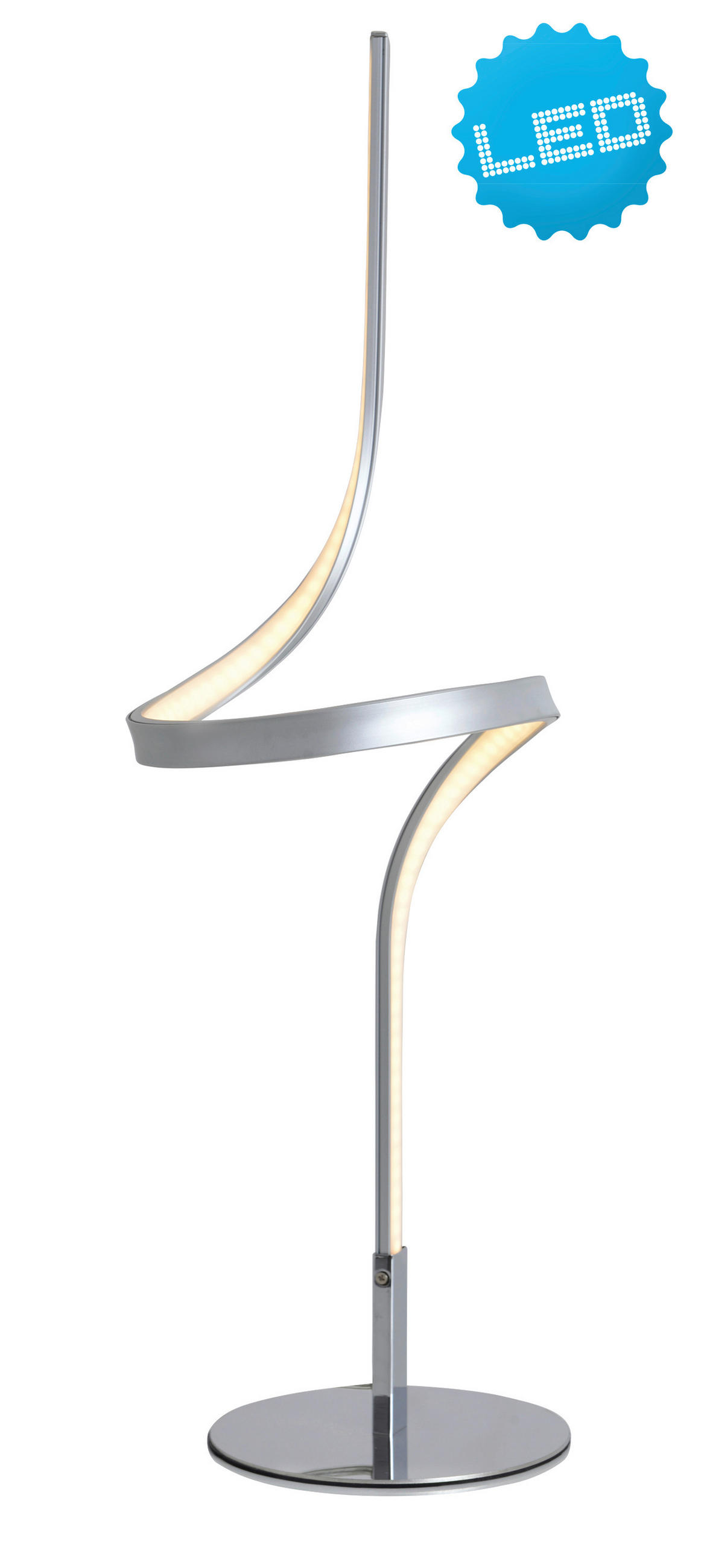 LED-TISCHLEUCHTE 16/63 cm   - Silberfarben, LIFESTYLE, Metall (16/63cm) - Näve