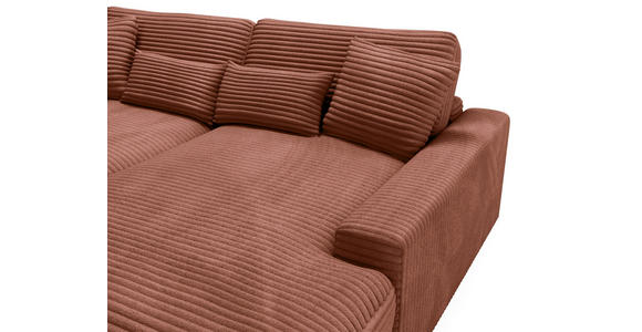 BIGSOFA Cord Bronzefarben  - Schwarz/Bronzefarben, MODERN, Kunststoff/Textil (230/85/190cm) - Carryhome