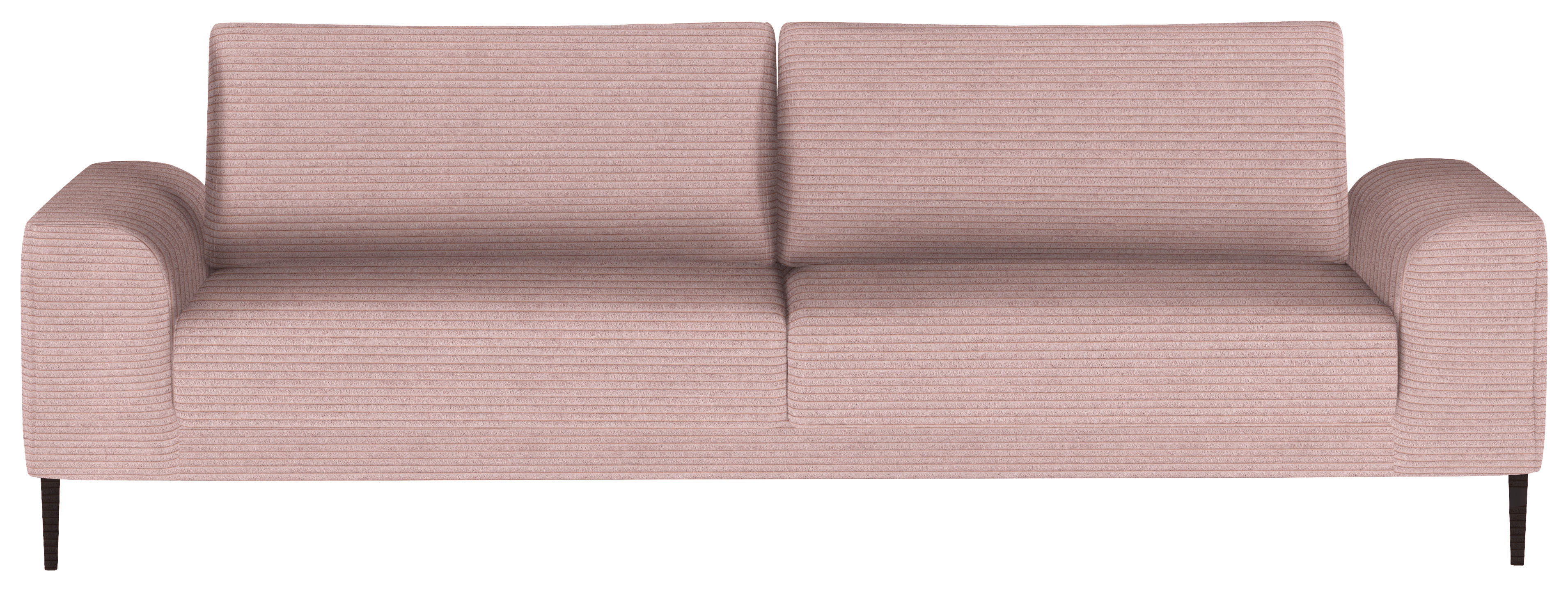 BÄDDSOFFA i manchester mauve  - svart/mauve, Design, metall/textil (250/89/105cm) - Livetastic