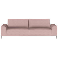 SCHLAFSOFA in Cord Mauve  - Mauve/Schwarz, Design, Textil/Metall (250/89/105cm) - Welnova