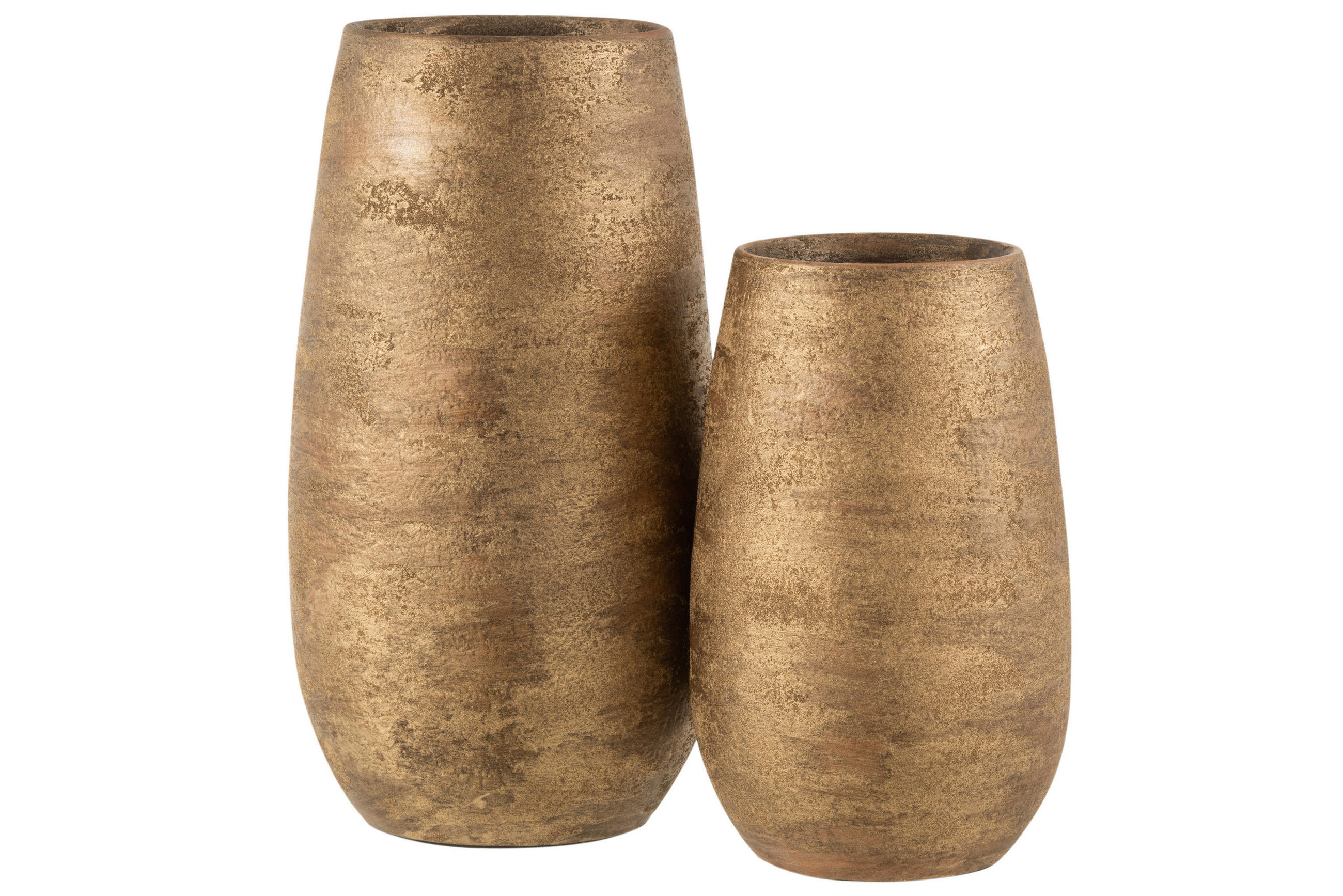 DEKOVASE  - Goldfarben, Basics, Keramik (22/22/41cm) - Ambia Home