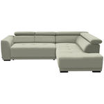 ECKSOFA in Chenille Creme  284/205 cm  - Creme/Schwarz, Design, Kunststoff/Textil (284/205cm) - Xora