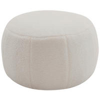 POUF Bouclé Beige 55/35/55 cm  - Beige, MODERN, Textil (55/35/55cm) - P & B