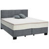 BOXSPRINGBETT 160/200 cm  in Dunkelgrau  - Dunkelgrau/Schwarz, Design, Kunststoff/Textil (160/200cm) - Hom`in