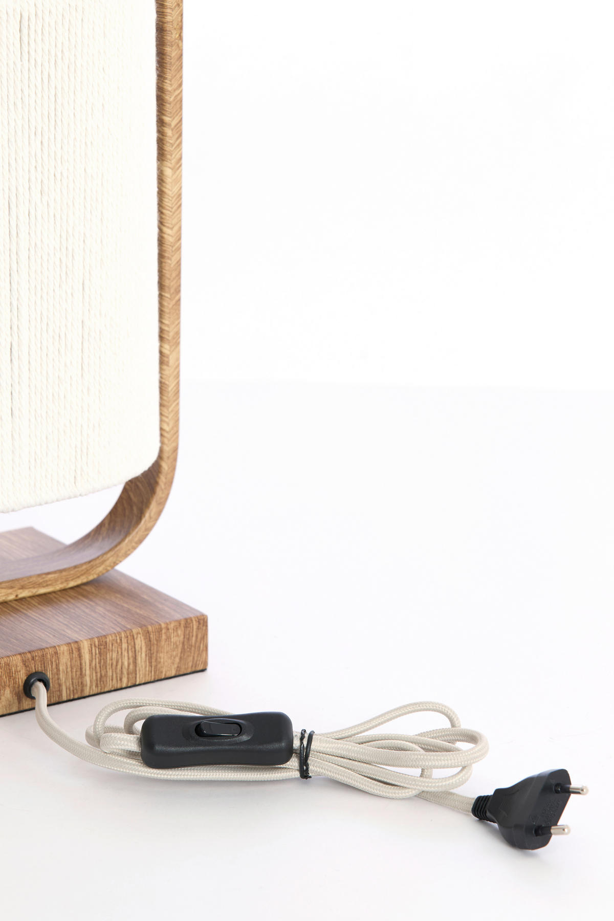 TISCHLEUCHTE Lecce 15/37,5/22,5 cm  - Braun, Design, Kunststoff/Textil (15/37,5/22,5cm) - Light & Living