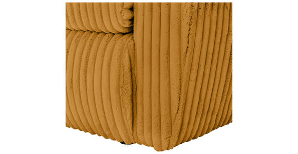 SCHLAFSOFA Cord, Plüsch Orange  - Schwarz/Orange, MODERN, Kunststoff/Textil (240/90/120cm) - Carryhome