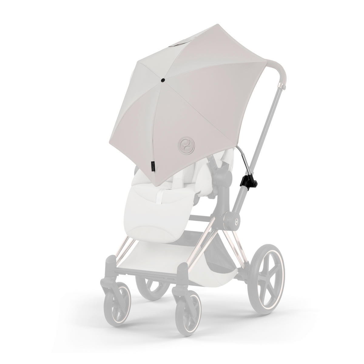 KINDERWAGENSONNENSCHIRM  - Silberfarben/Hellgrau, Basics, Kunststoff/Textil (73,5/43,5cm) - Cybex
