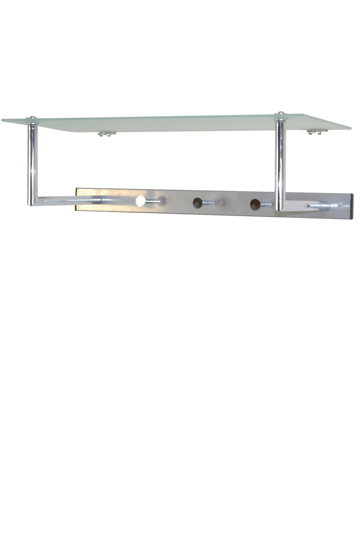 WANDGARDEROBE  in Silberfarben  - Silberfarben, Design, Glas/Metall (61/18/30cm) - MID.YOU