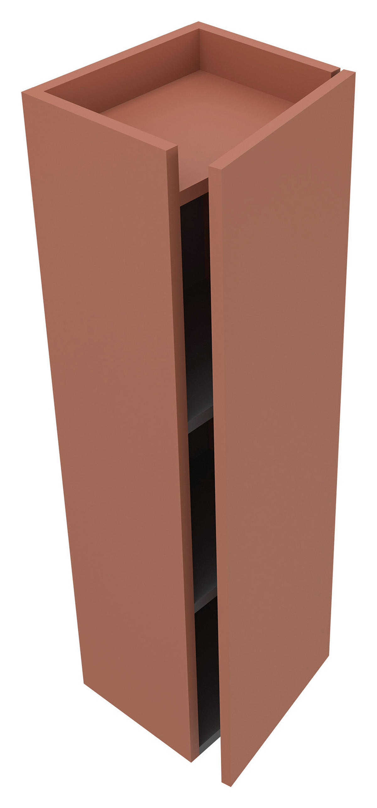 HIGHBOARD COAST  in 30/100/25 cm  - Orange, MODERN, Holzwerkstoff (30/100/25cm) - MID.YOU