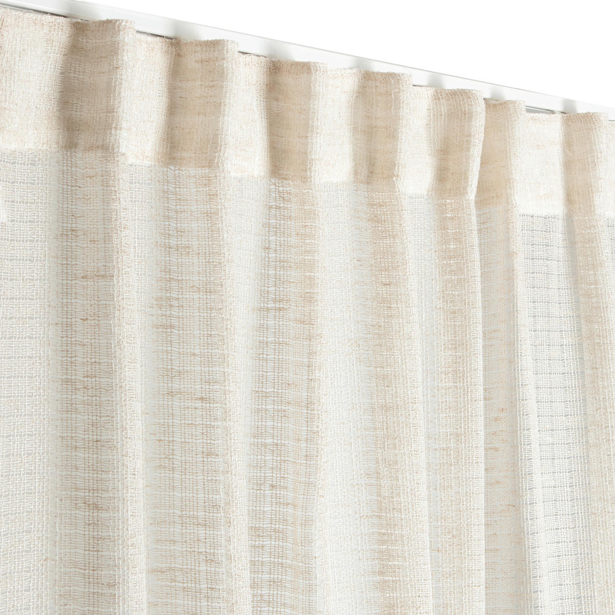 FERTIGVORHANG transparent  - Beige, Basics, Textil (140/240cm)
