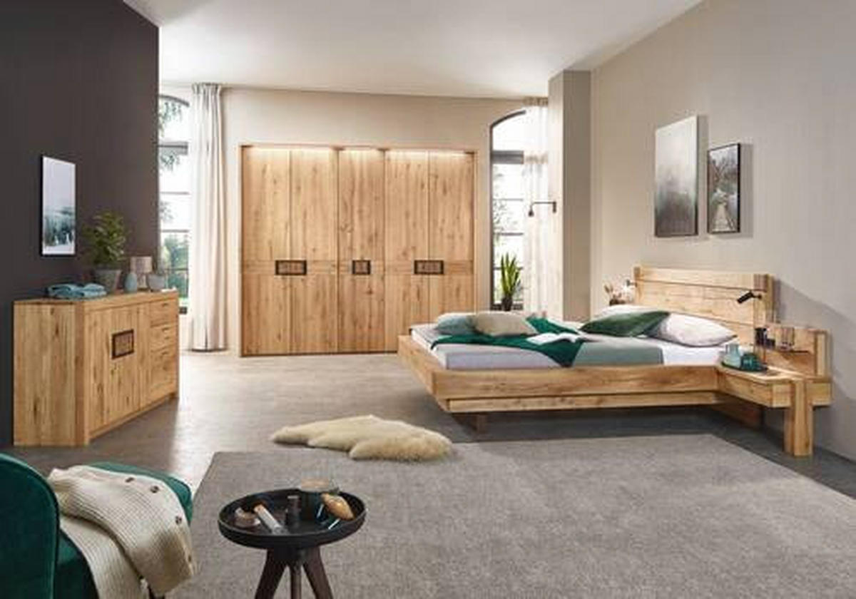 DREHTÜRENSCHRANK in Eichefarben, Dunkelbraun  - Eichefarben/Dunkelbraun, Natur, Holz (301,9/223,3/61,9cm) - Valnatura