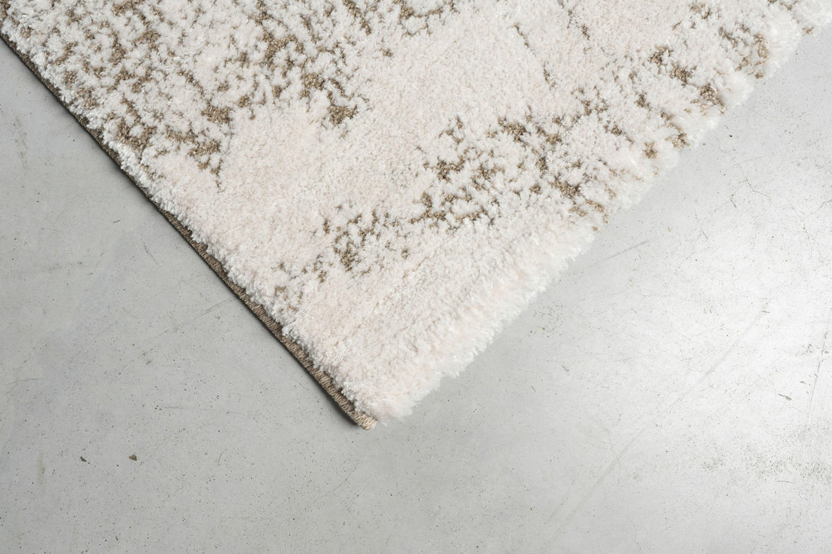 WEBTEPPICH  Wohnzimmer 120/170 cm Linea Braun, Creme, Beige  - Beige/Creme, Basics, Kunststoff/Textil (120/170cm) - Novel