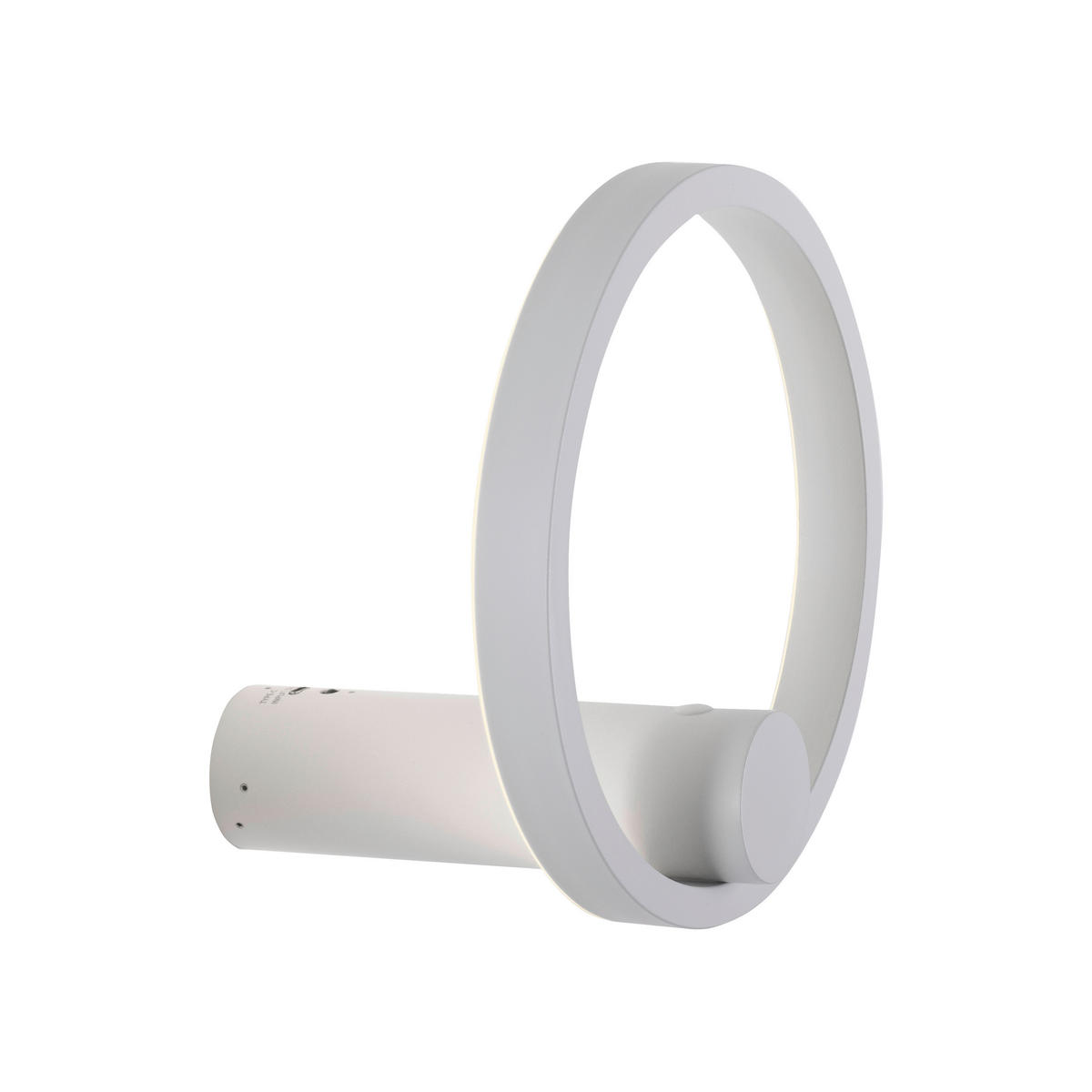 AKKU-WANDLEUCHTE 22/17,5/22 cm   - Weiß, Design, Kunststoff/Metall (22/17,5/22cm)