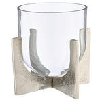 TEELICHTHALTER  - Silberfarben, Basics, Metall (13/15/13cm) - Ambia Home