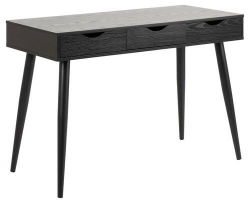 SKRIVBORD 110/50/77,1 cm  i svart, askfärgad  - svart/askfärgad, Modern, metall/trämaterial (110/50/77,1cm) - Best Price