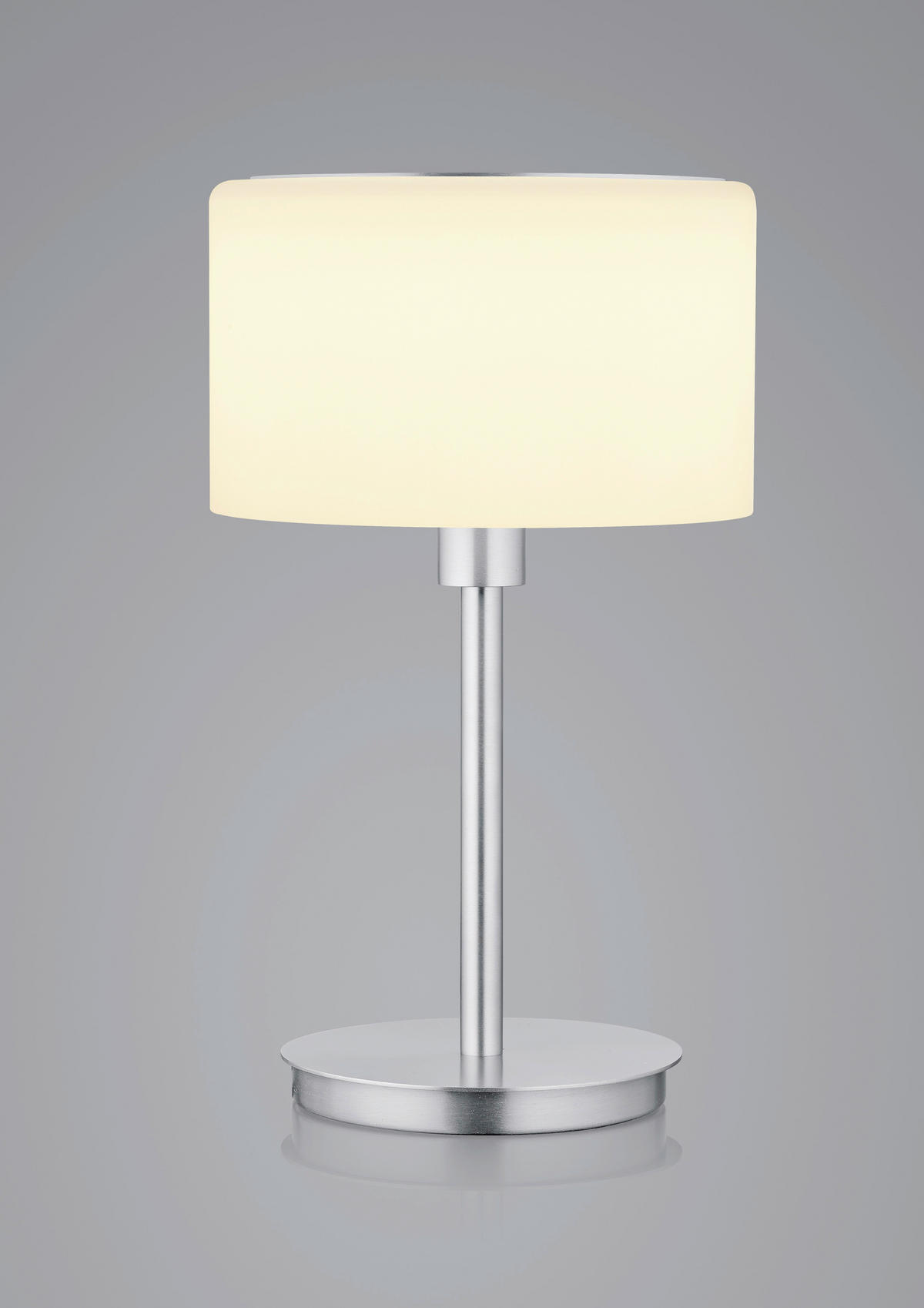 LED-TISCHLEUCHTE Karl 75 34 cm  - Weiß/Nickelfarben, Design, Glas/Metall (34cm) - Bankamp