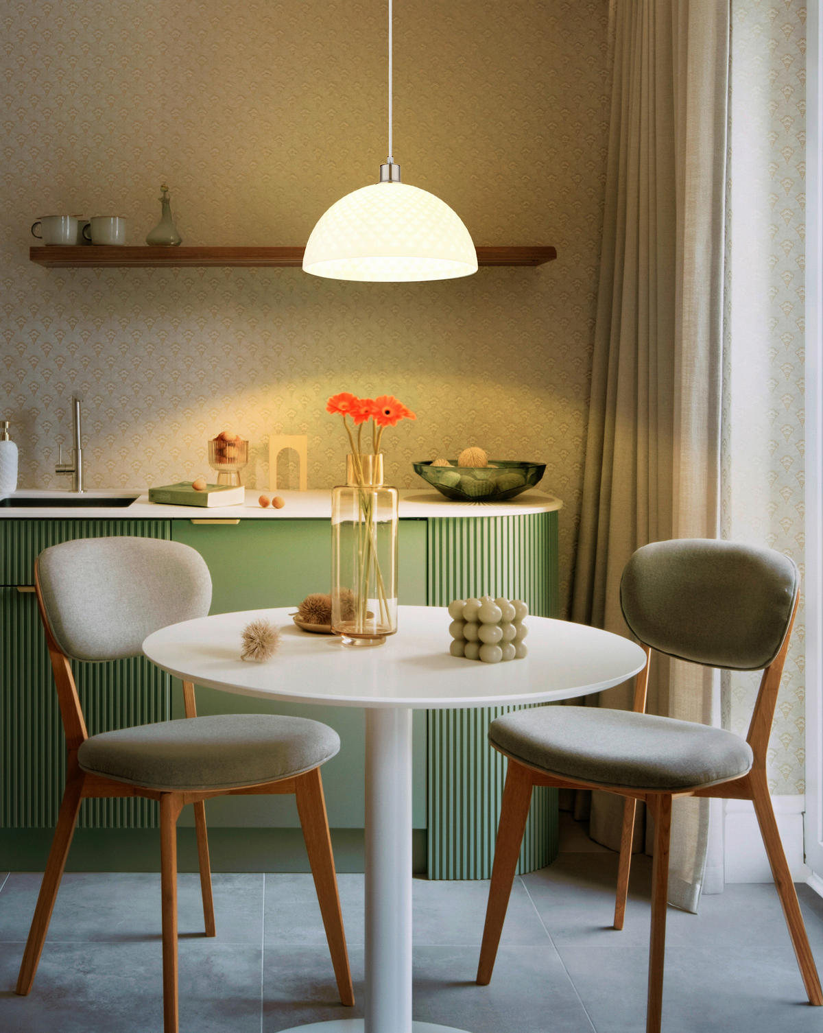 HÄNGELEUCHTE 35/120 cm  - Opal/Schwarz, Design, Glas/Kunststoff (35/120cm) - Globo