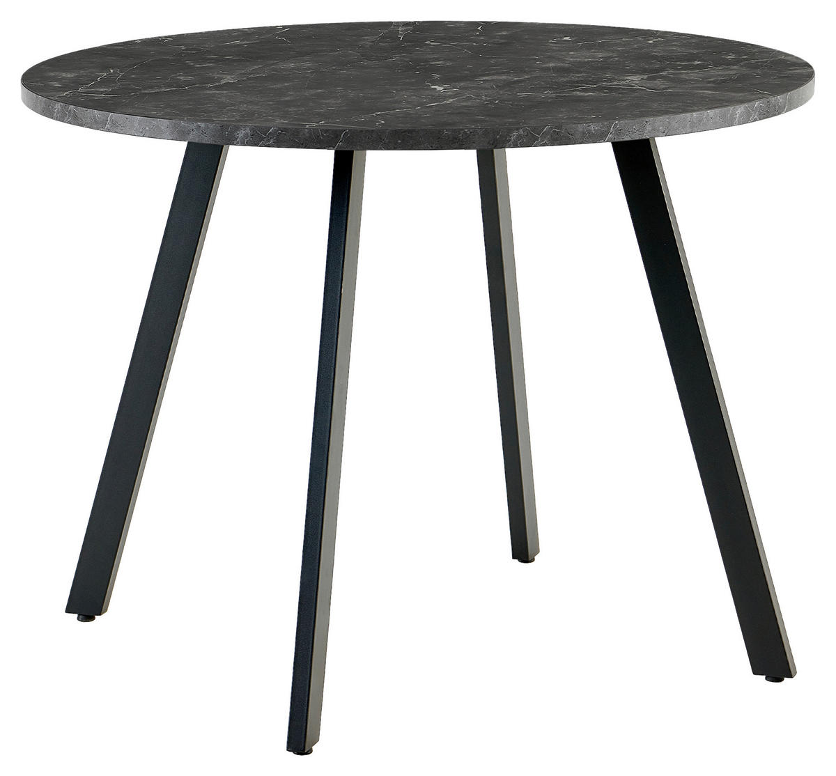 ESSTISCH in Metall, Holzwerkstoff  - Schwarz, KONVENTIONELL, Holzwerkstoff/Metall (100/76/100cm) - B&B Italia